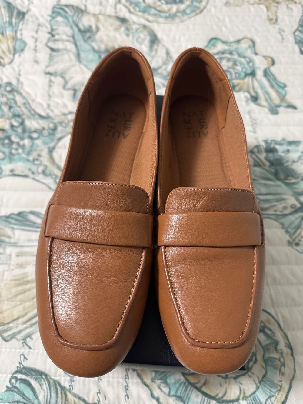 Naturalizer Women's Tan Leather Penny Loafers